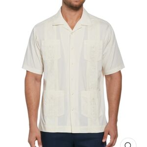 KS Island Beige Guayabera Sz 5XL Tall